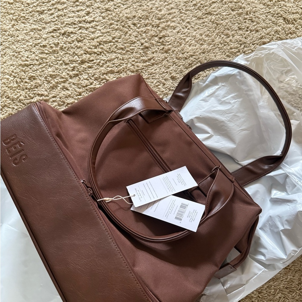 BEIS Chocolate Brown Tote Bag